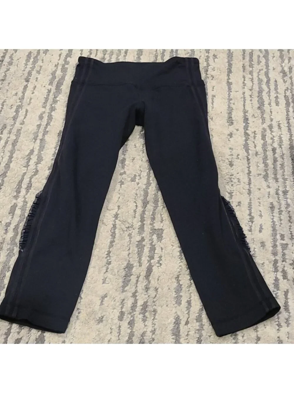 Lululemon Wunder Under Crop*RuffleBlack